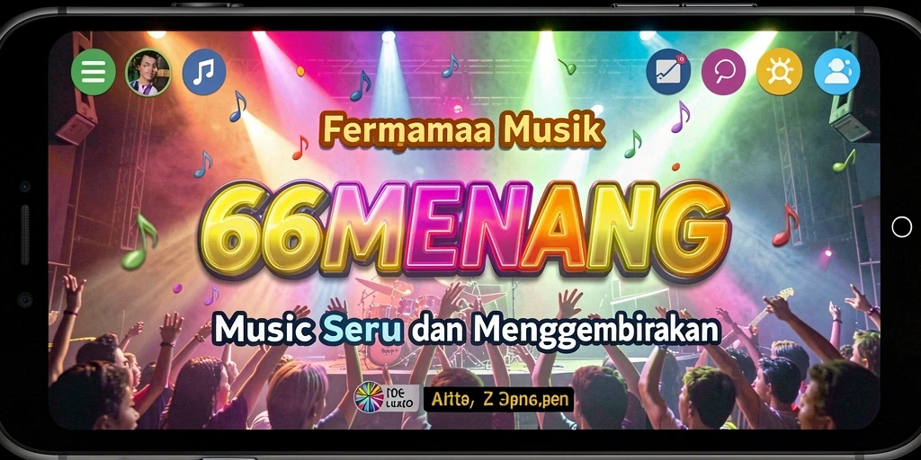 Tampilan permainan 66MENANG dengan berbagai lagu menarik.