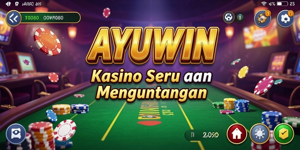 Screenshot gameplay AYUWIN menunjukkan keseruan bermain Kasino.