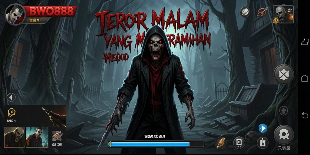 Tangkapan layar gameplay BWO888 menampilkan suasana Horror yang mendebarkan.