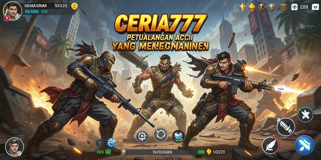 Tangkapan layar menunjukkan aksi seru dalam game CERIA777.