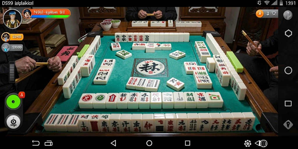 Screenshot permainan DS99 menampilkan tantangan Mahjong yang menarik.