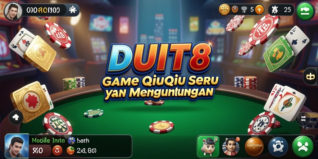 Tampilan permainan QiuQiu yang seru dan mengasyikkan.