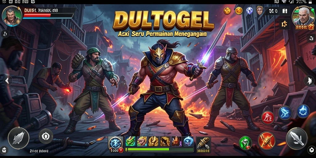 Tampilan seru dari gameplay DULTOGEL yang penuh aksi.