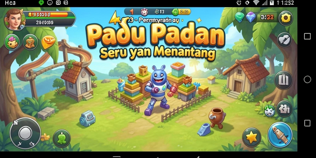 Tampilan menarik dari gameplay H03 dalam kategori Match-3.