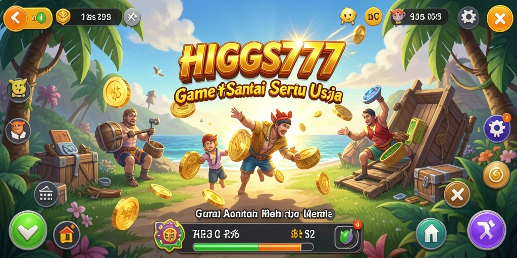 Screenshot menampilkan gameplay seru HIGGS777 dengan karakter dan tantangan menarik.