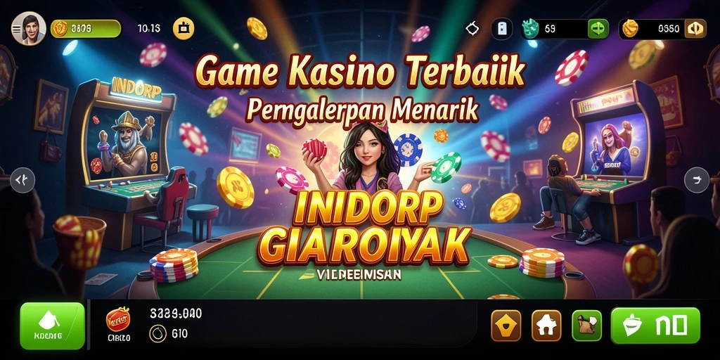 Tampilan menarik dari gameplay Kasino di INDORP.