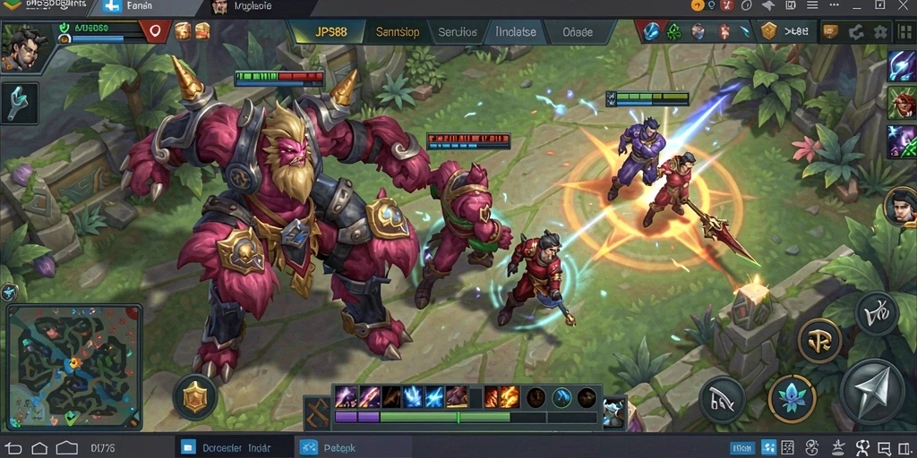 Tampilan gameplay seru JPS88 dalam pertempuran tim.