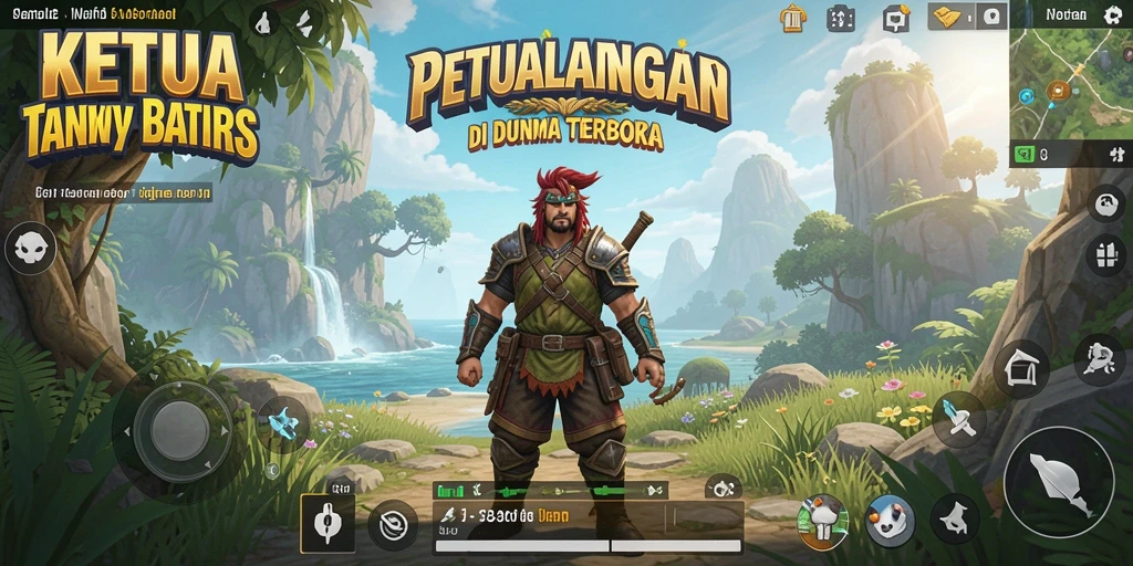 Tampilan gameplay Open World penuh eksplorasi dan petualangan.