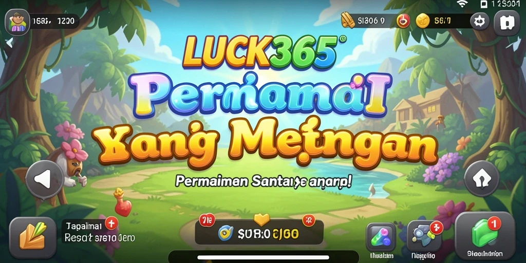 Screenshot utama LUCK365 menampilkan gameplay santai yang menghibur.