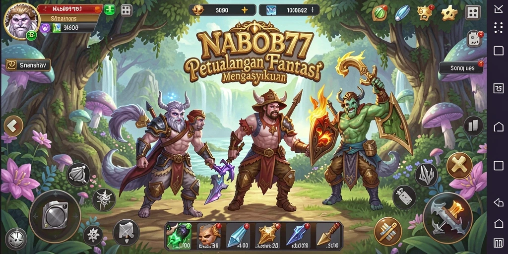 Tampilan gameplay menakjubkan dengan aksi pertarungan yang seru.