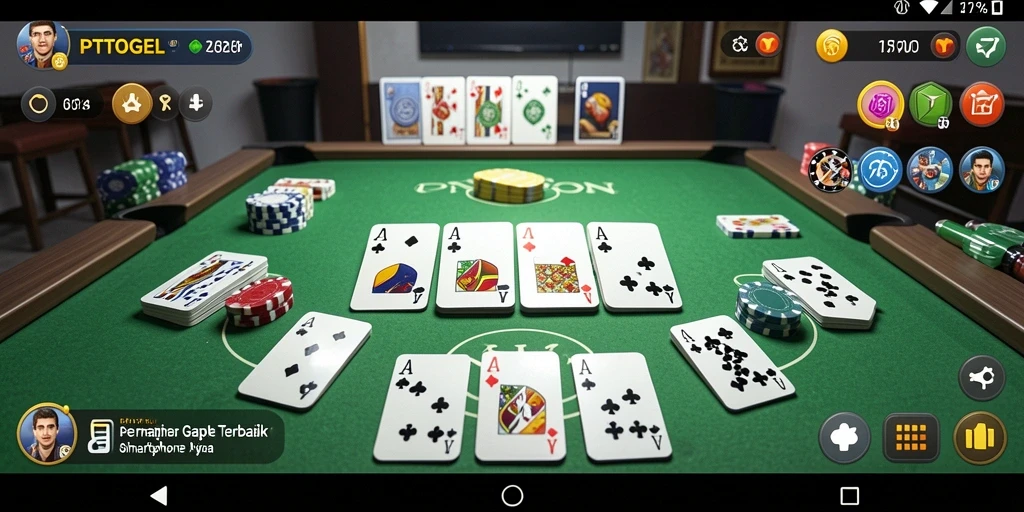 Tampilan gameplay PTTOGEL yang seru dan menarik saat bermain Gaple.