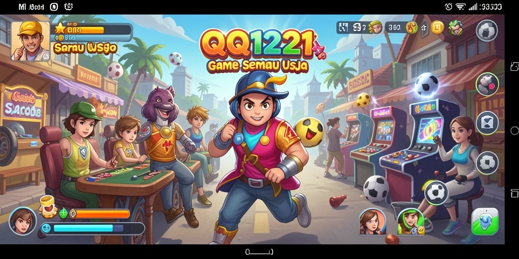 Tangkapan layar menampilkan gameplay seru dari QQ1221 yang penuh aksi.