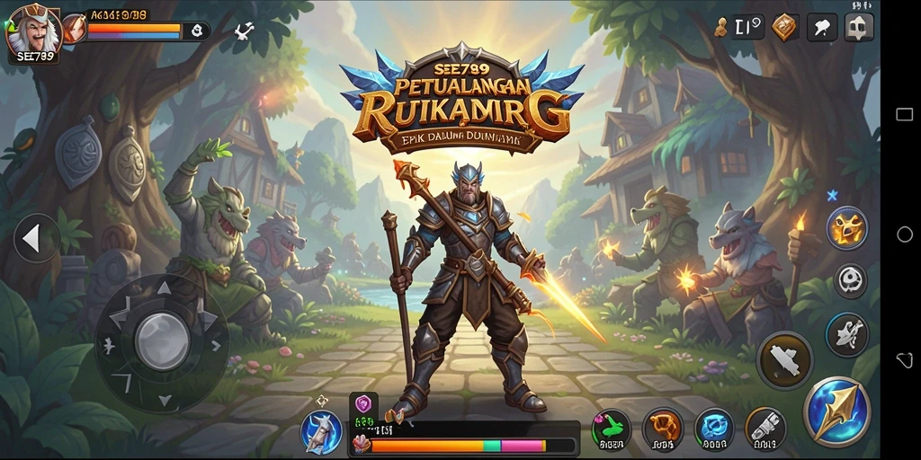 Menampilkan aksi gameplay menarik di dunia RPG.