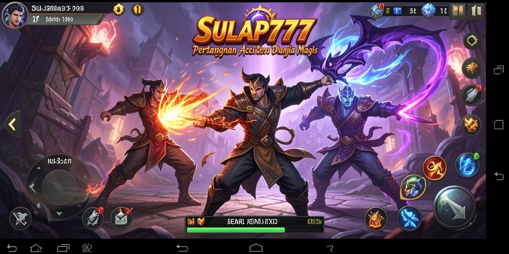 Screenshot gameplay SULAP777 menampilkan aksi pertarungan yang mendebarkan.