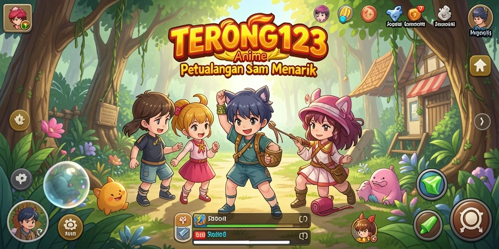 Tampilan gameplay yang menampilkan karakter Anime yang keren.