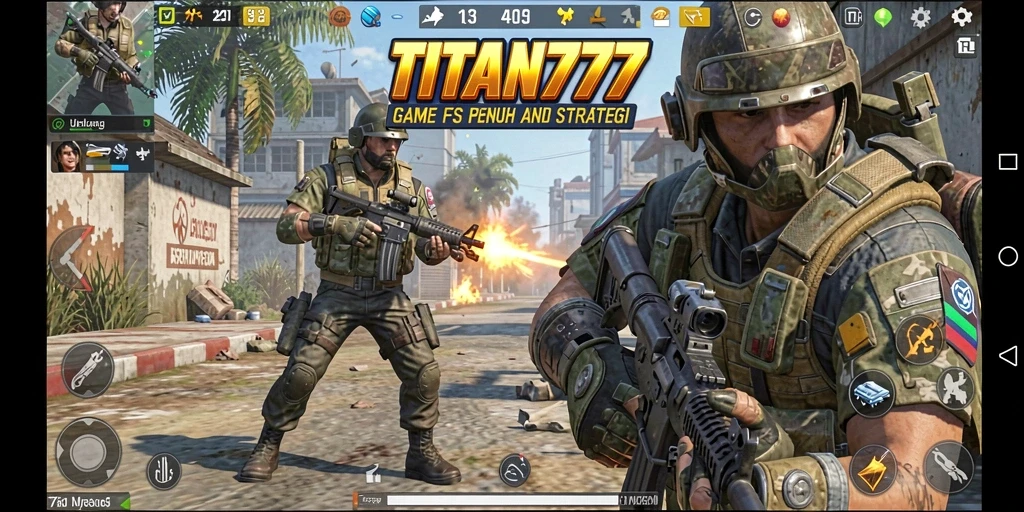Screenshot menunjukkan aksi mendebarkan dalam pertempuran FPS.