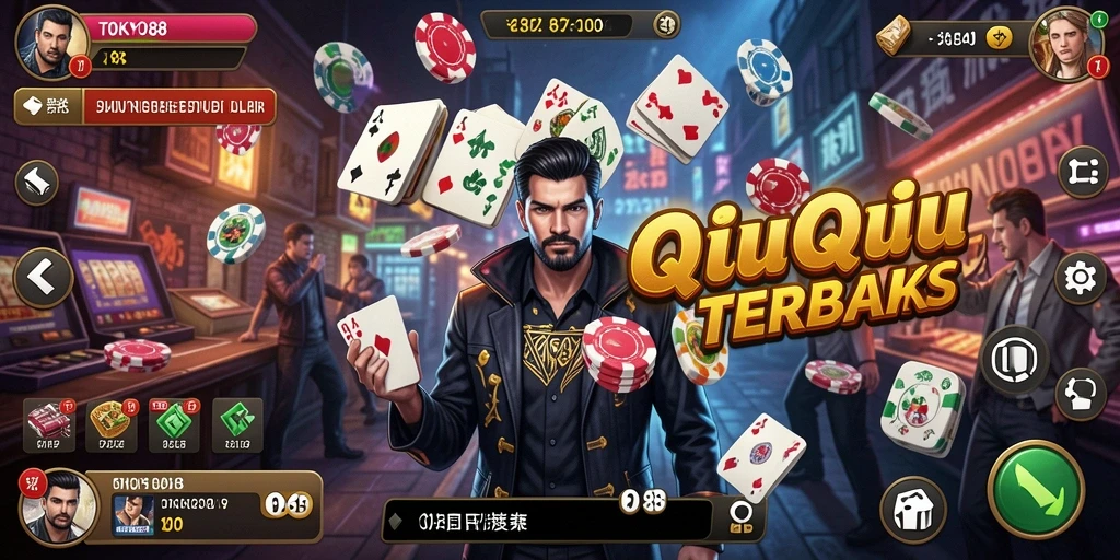 Tampilan seru dari gameplay TOKYO88 saat bermain QiuQiu.